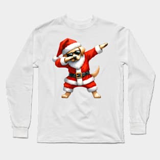 Christmas Labrador Retriever Dog Dabbing Dance Long Sleeve T-Shirt